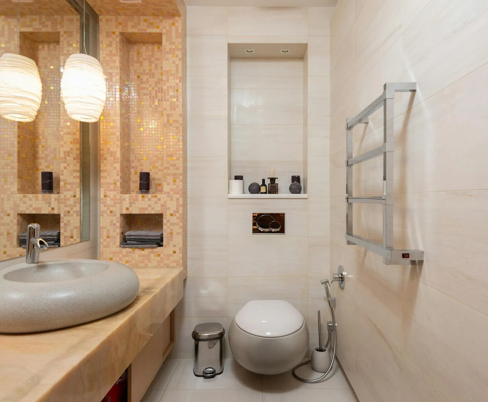 Megan's completed Enso bathroom remodel in Travis Heights