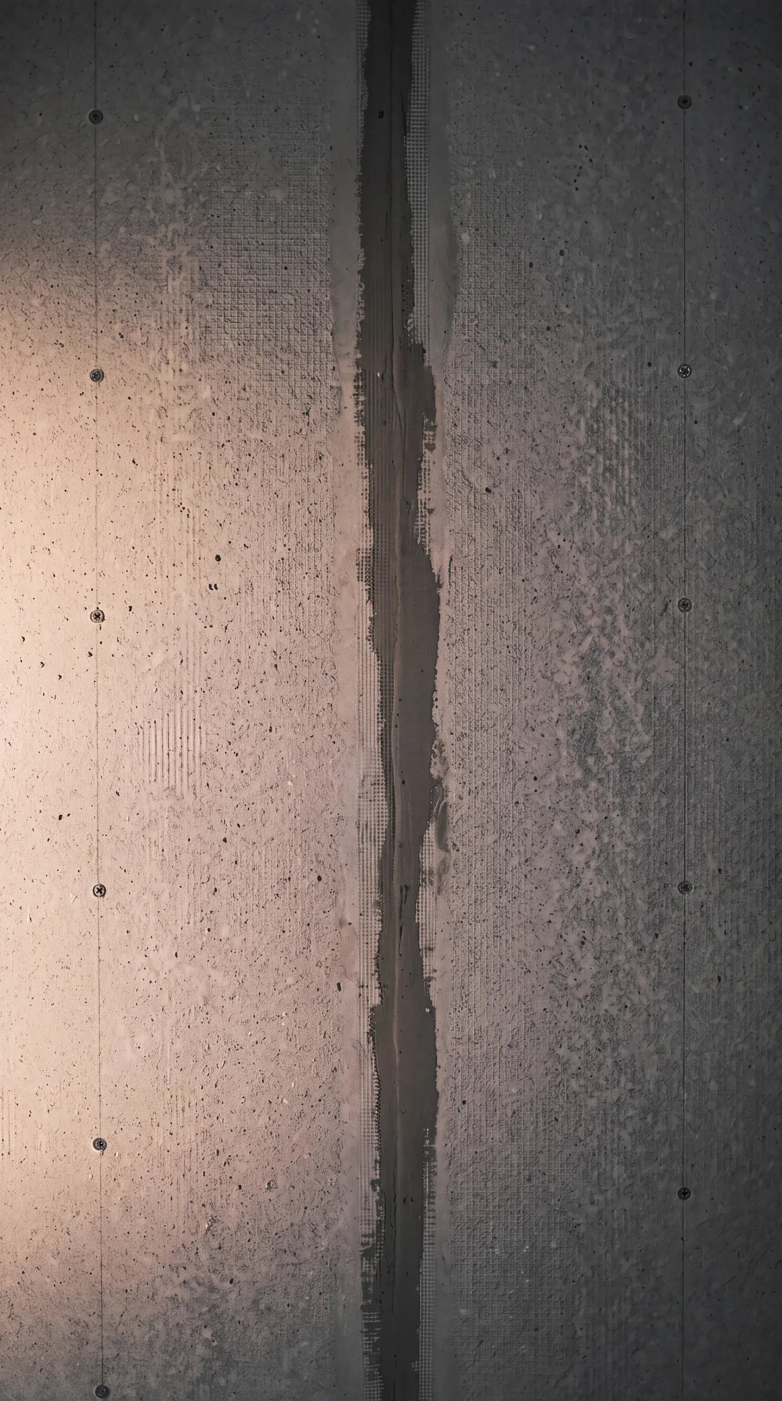 Cement board substrate installed on a bathroom wet wall