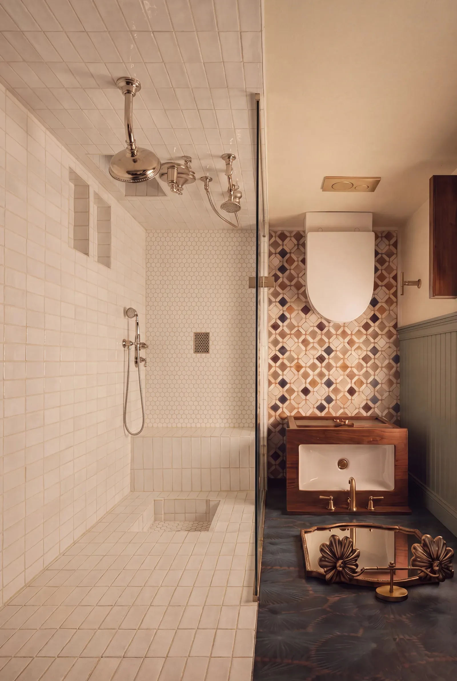 Bathroom rendering, Option A palette