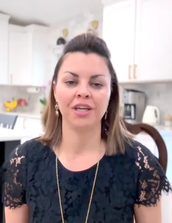 Monica, the Enso interior designer, on camera