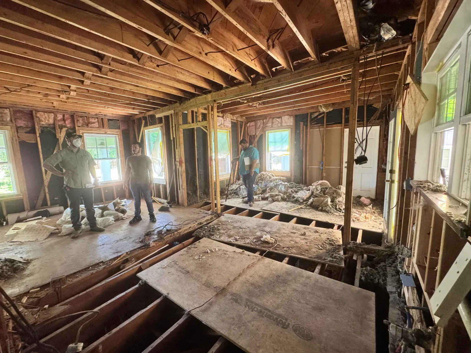 Daily log photo: new framing complete — Enso Homes Austin